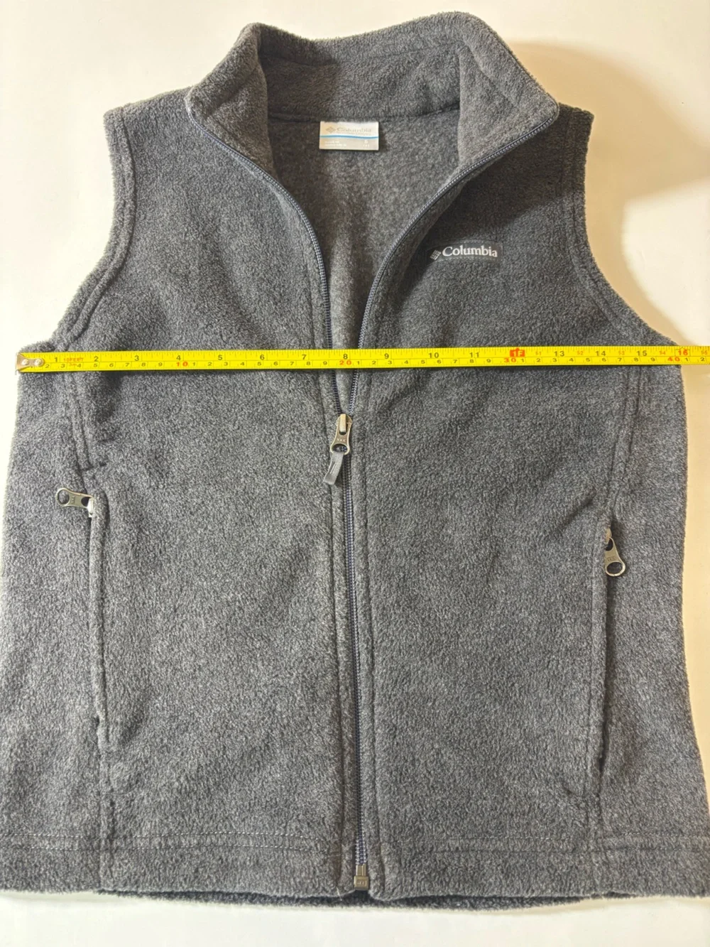 Columbia Youth Steens Mtn Fleece Vest Lightweight Unisex Back-to-School Gray 8